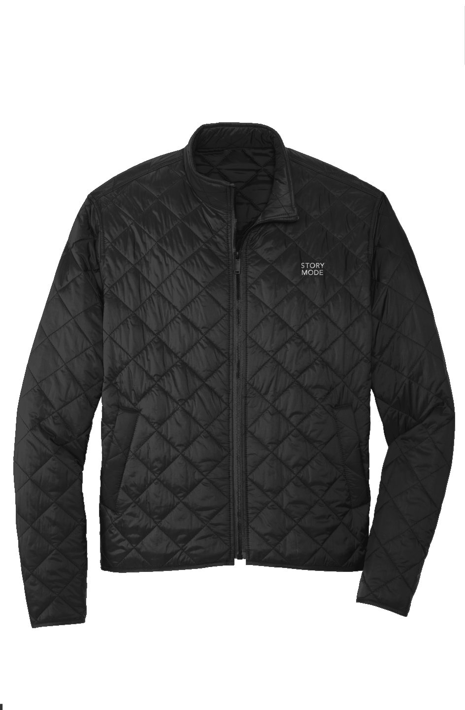 Story Mode Quilted Full Zip Jacket Black