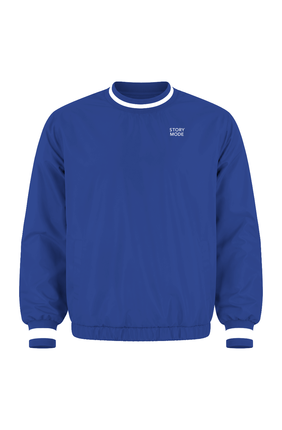 Story Mode Crewneck Windbreaker Blue