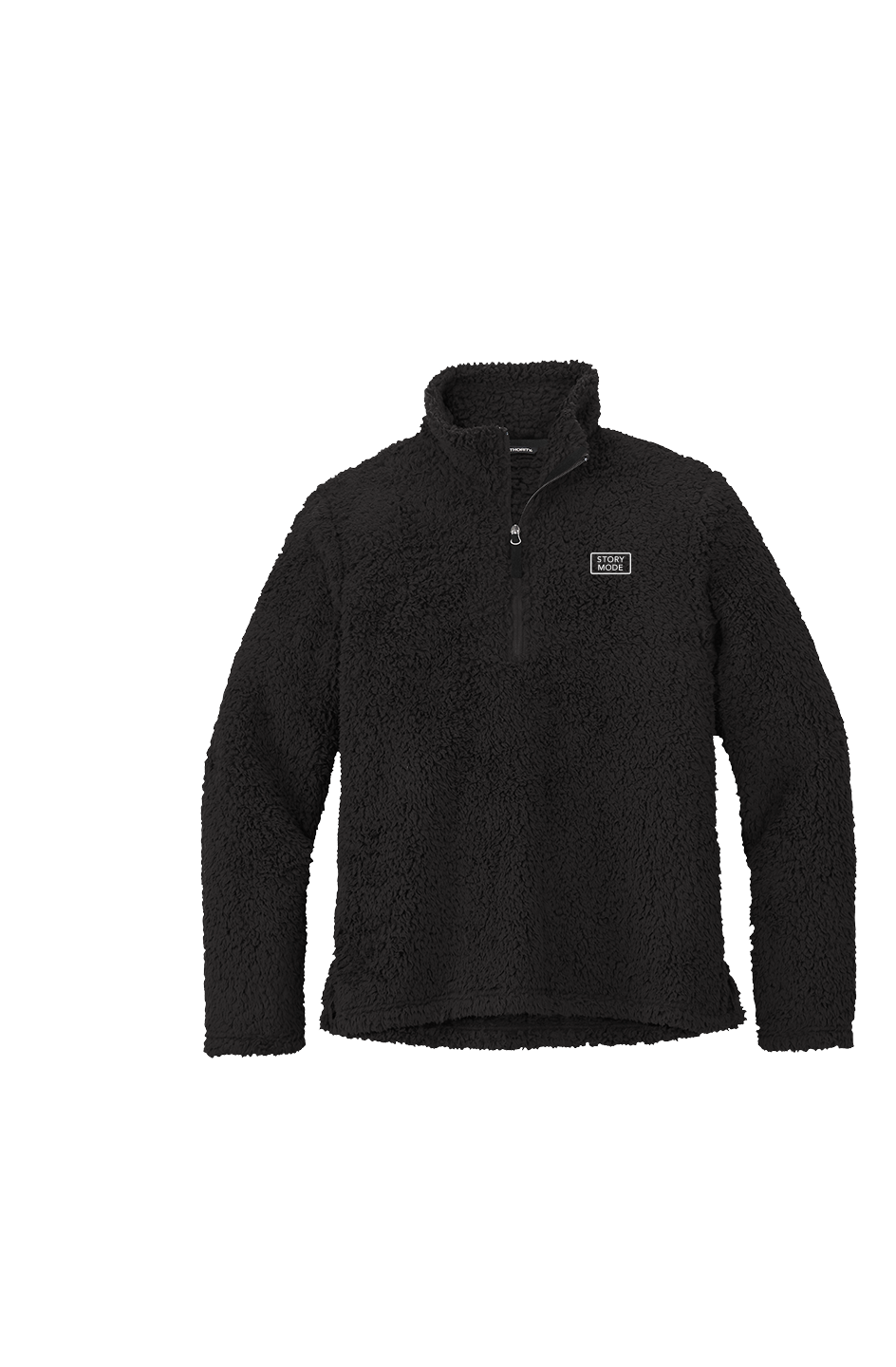 Story Mode Alternative Cozy Zip Fleece Jacket Black