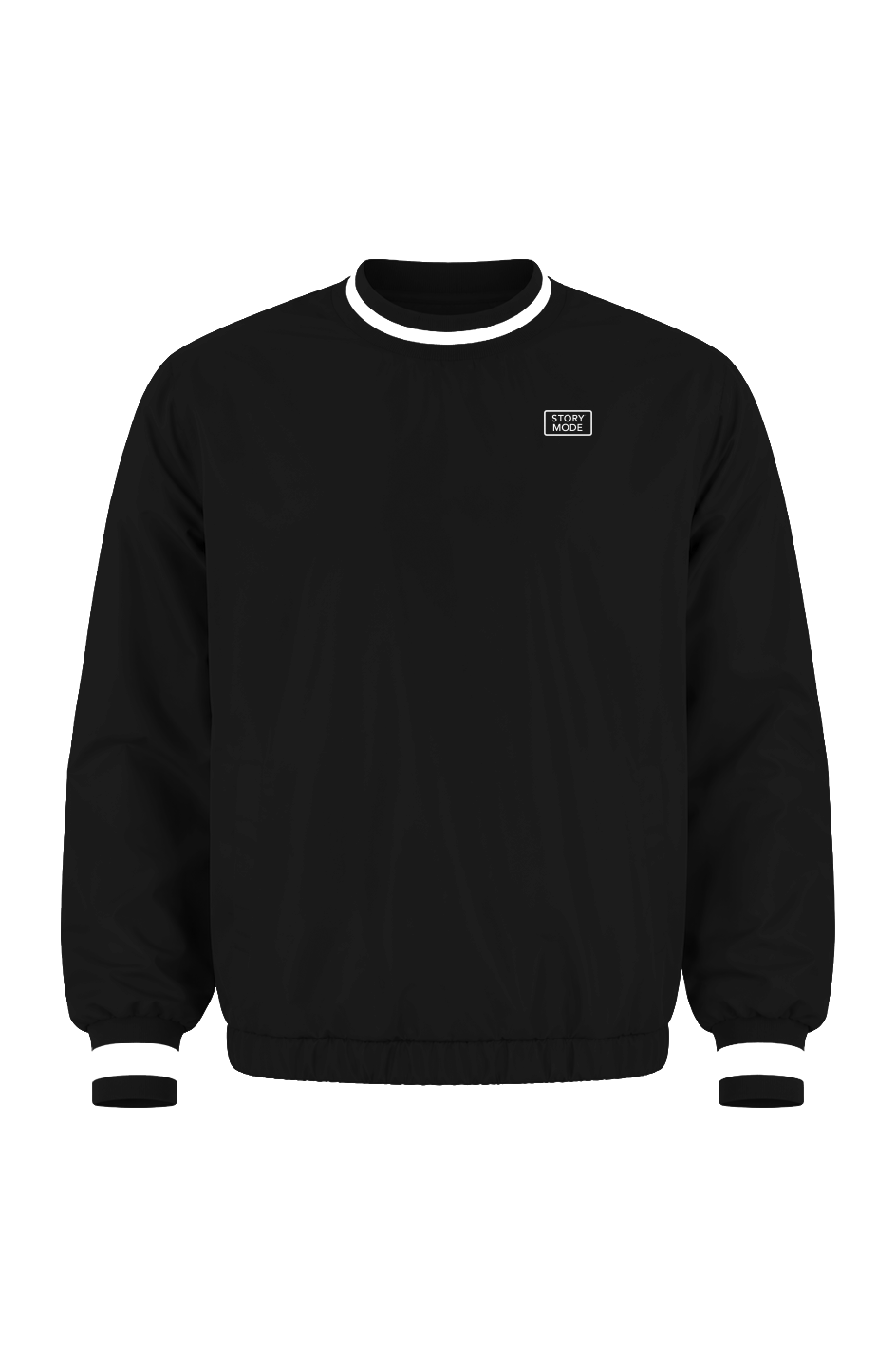 Story Mode Alternate Crewneck Windbreaker Black