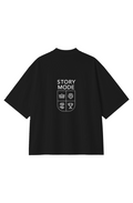 Story Mode Alternate Oversized Tee Black