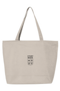 Story Mode 25L Zippered Tote Beige