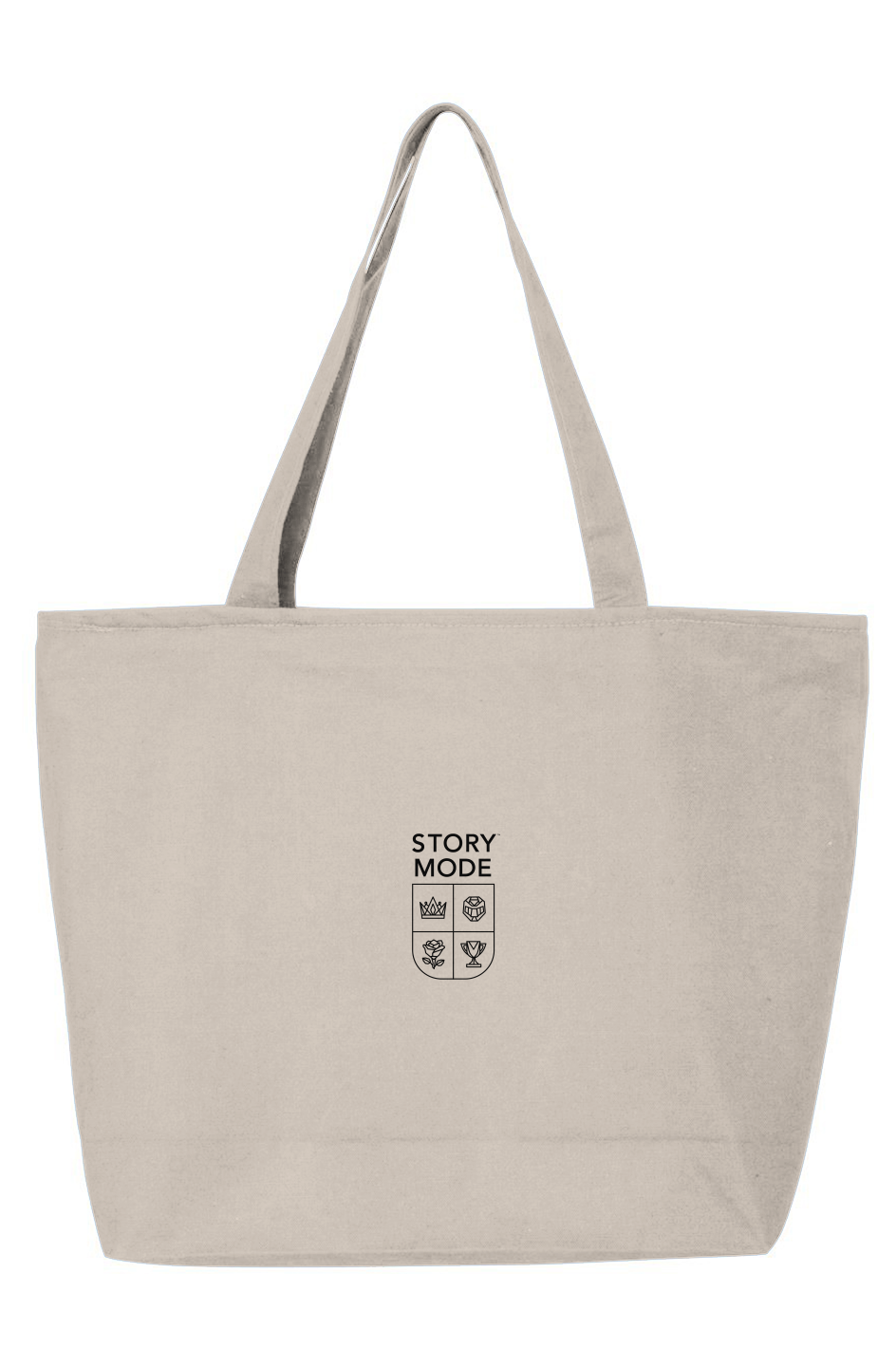 Story Mode 25L Zippered Tote Beige