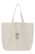 Story Mode Jumbo Tote Beige