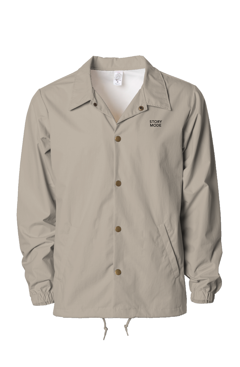 Story Mode Windbreaker Coaches Jacket Khaki